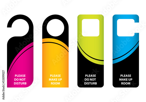 hotel do not disturb door hanger with special design