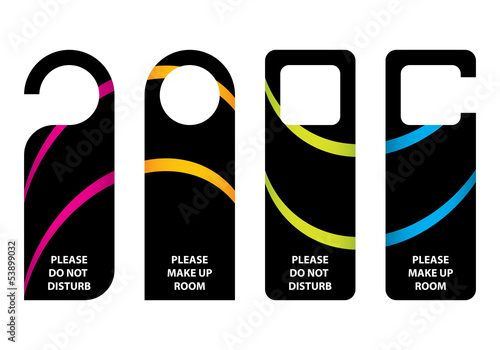 hotel do not disturb door hanger with special design