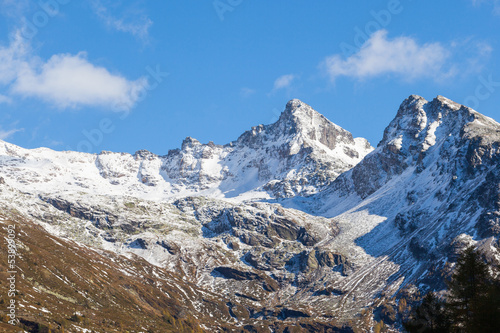 Mountain peaks in the alp © Lars Johansson