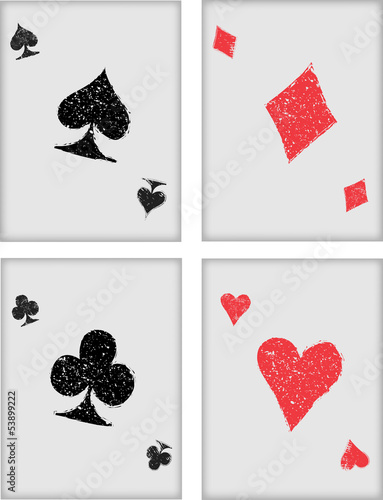 Playing cards symbol background