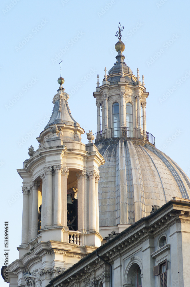 Rome - Piazza Navona and Santa Agnese in Agone church
