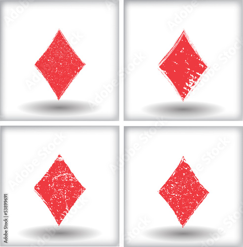 Playing cards symbol background