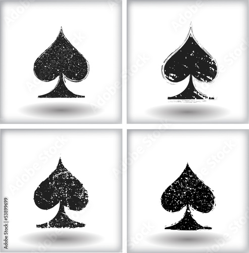 Playing cards symbol background