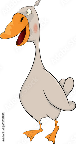 Goose. Cartoon