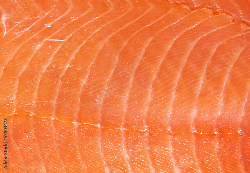 Smoked salmon fillet texture