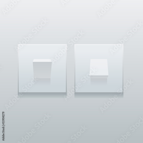 Two simple modern light switches