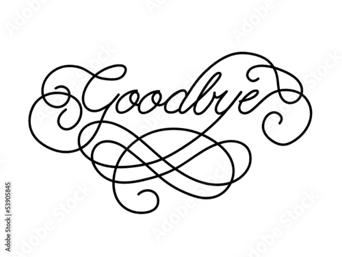 "GOODBYE" Card (farewell good luck template retirement day)