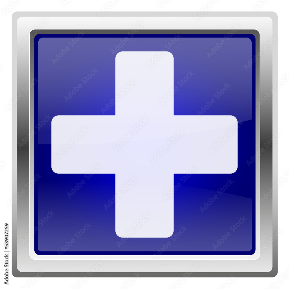 Obraz premium Blue shiny icon