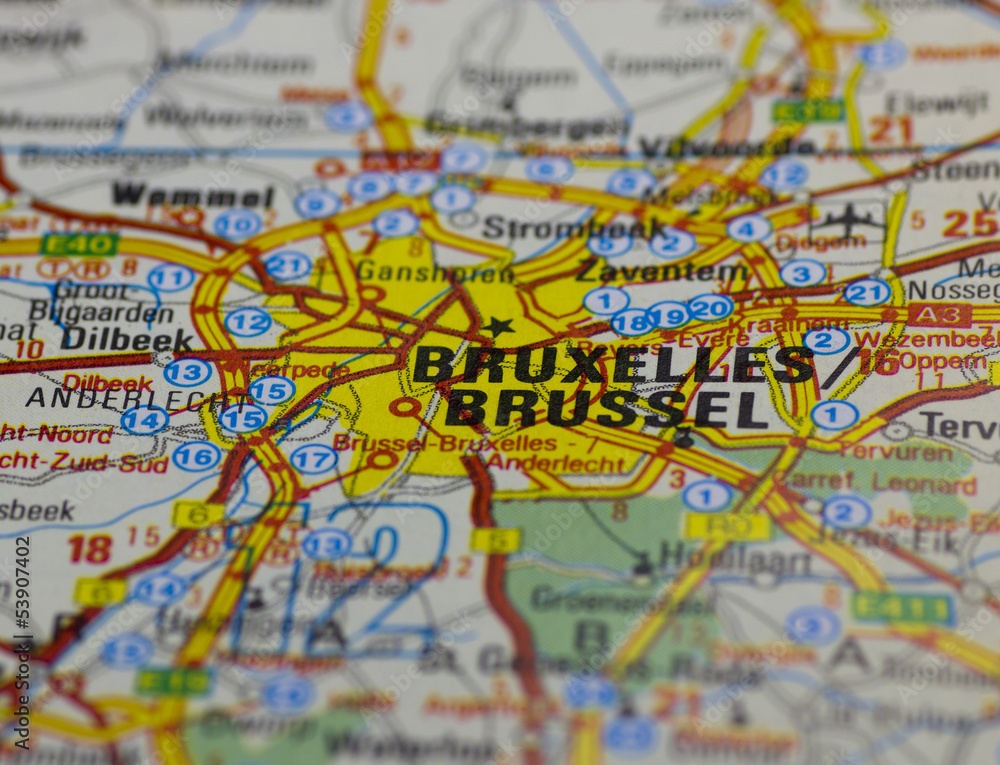 Brussels Old Road Map