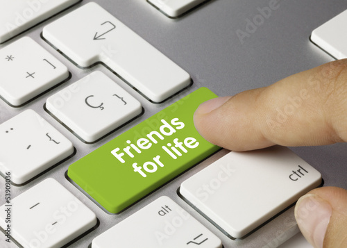 Friends for live keyboard key finger