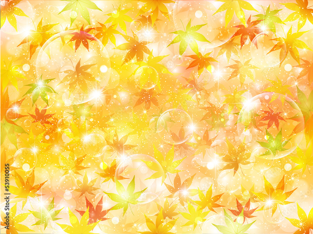 もみじ 紅葉 秋 背景 Stock Vector Adobe Stock