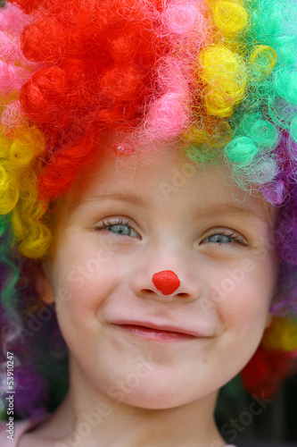 Smiling Clown Child