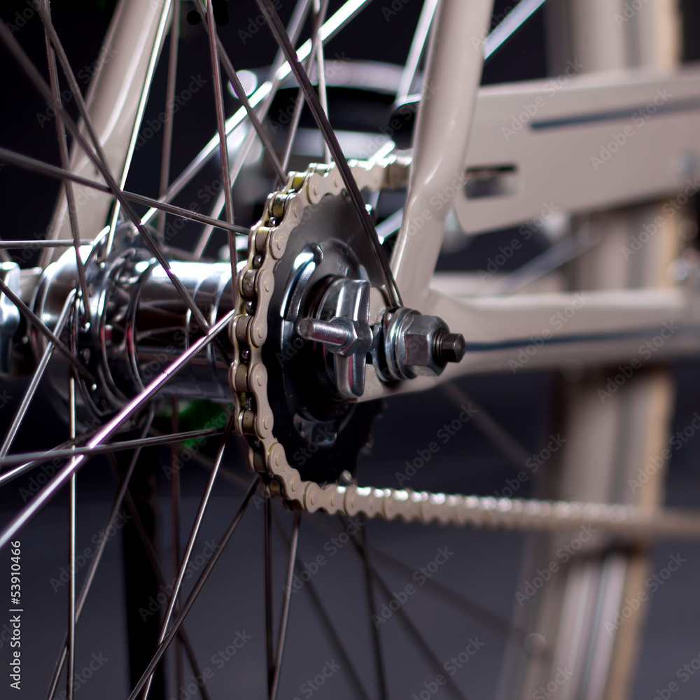 Fototapeta premium Old refurbished retro bike - Details