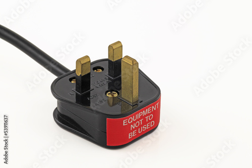 not to be used plug isolated