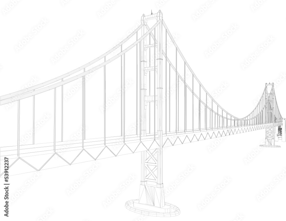 Obraz premium The Bridge Vector 04