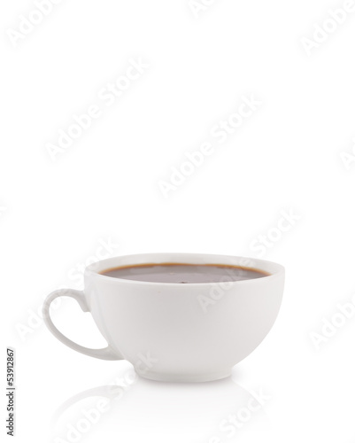 Coffee-cup with white copy space