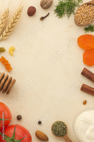 spices background and food