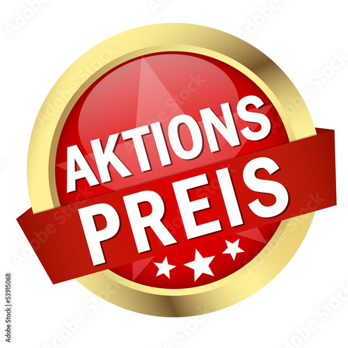 Button mit Banner " AKTIONSPREIS "