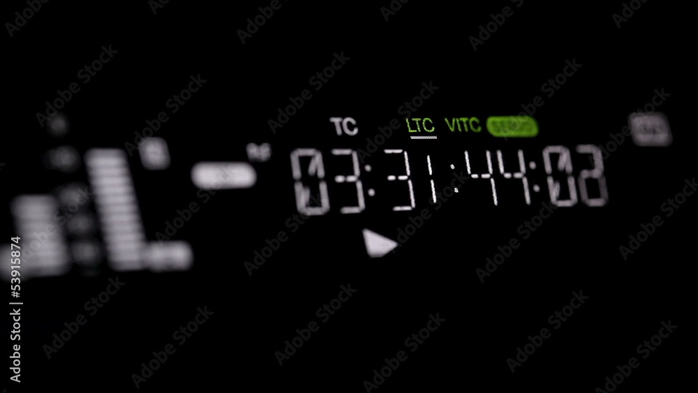 Running timecode on the pro HD VCR Running timecode on the pro HD VCR