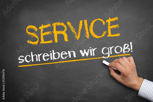 Service schreiben wir groß!