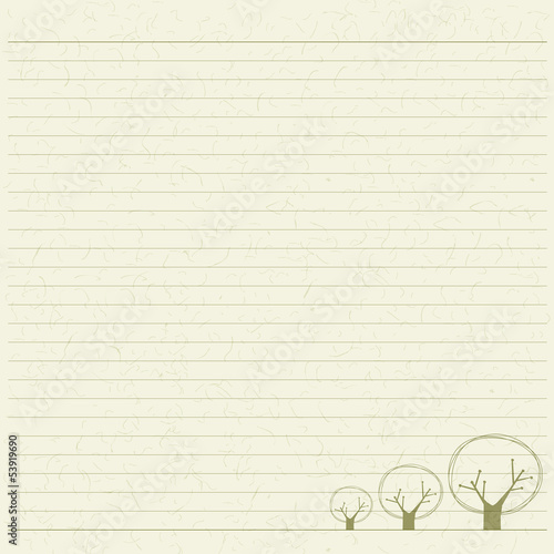 tree letter paper