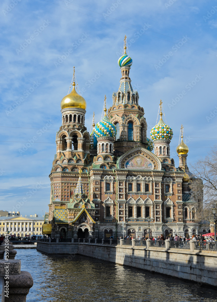 Church of the Savior on Spilled Blood in St.Petersburg, Russia.