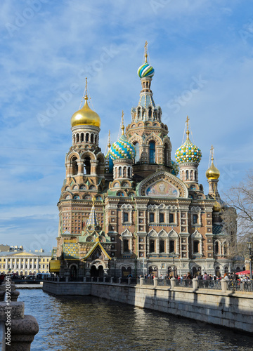 Church of the Savior on Spilled Blood in St.Petersburg, Russia.