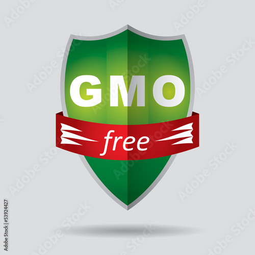 free genetically modifies plants sign - agricultural concept