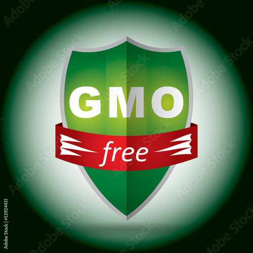free genetically modifies plants sign - agricultural concept