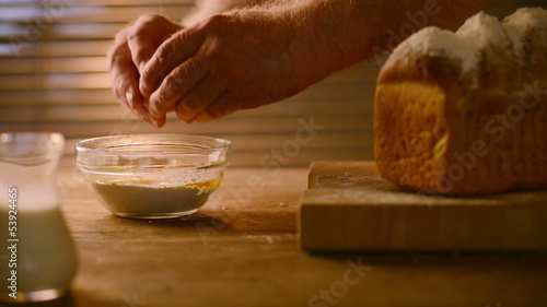 Fresh homemade bread