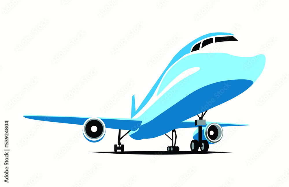 illustration of the airplane