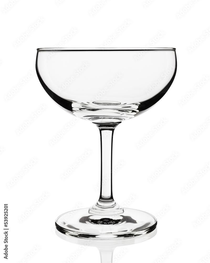 Empty wine glass isolated on white background Empty wine glass isolated on white background