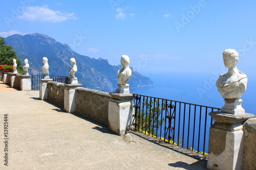 Terrasse de l'infini à Ravello - Cimbrone - Italie
