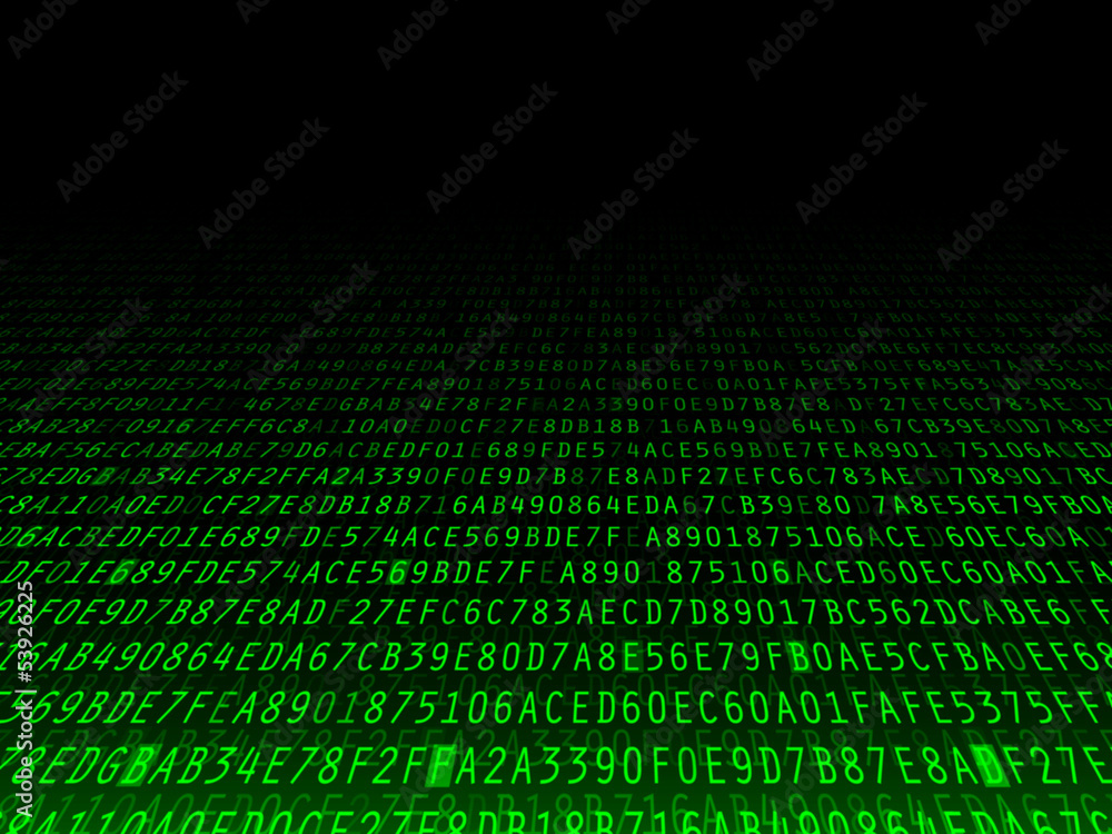 Fading Hexadecimal Background Fading Hexadecimal Background