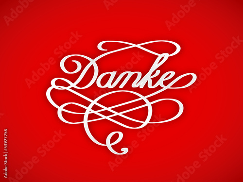 "DANKE" Karte (Schön Sehr Vielen Dank Freundlichkeit Bild)