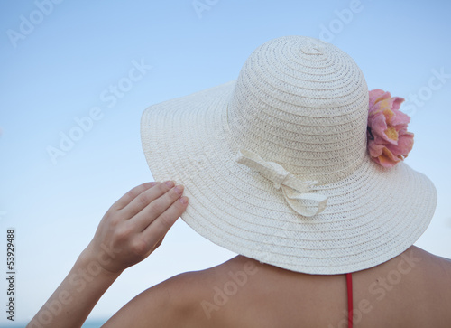 Beautiful girl relaxing outdoor at summer beach