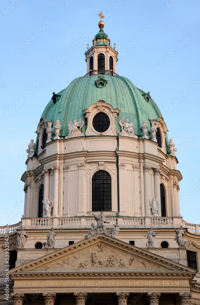 Karlskirche Church in Vienna, Austria