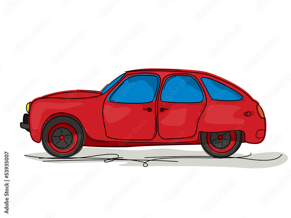 Sport car cartoon