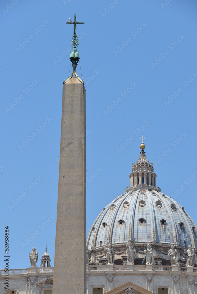 Obelisk and Vatican Dome