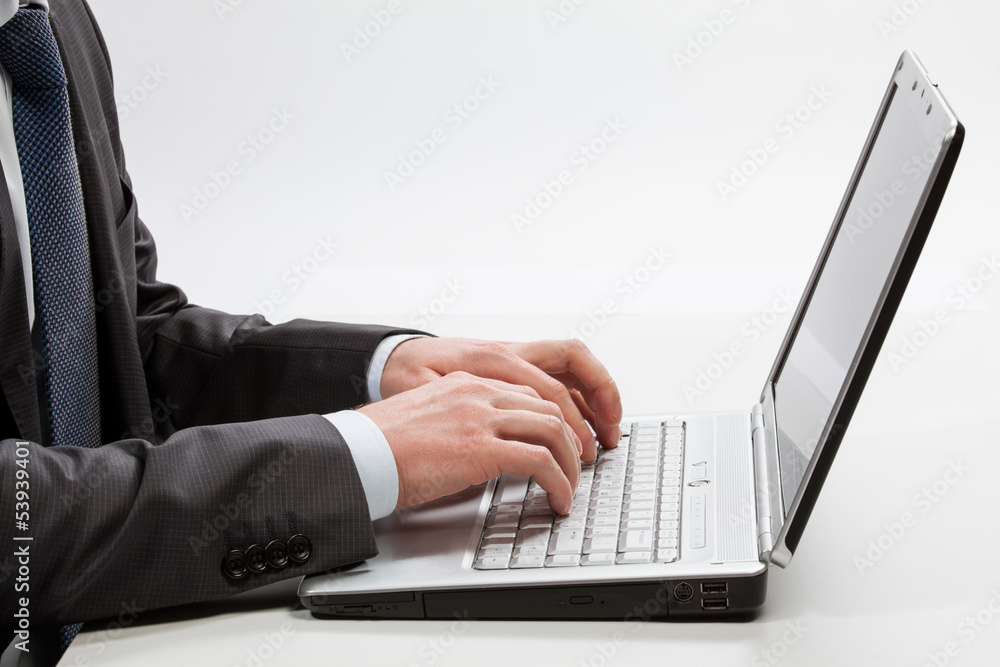 Businessman using laptop Businessman using laptop