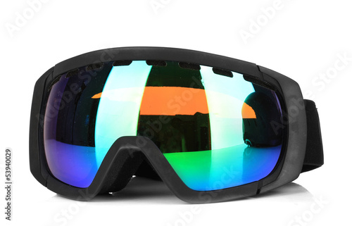 Winter sport glasses, isolated on white