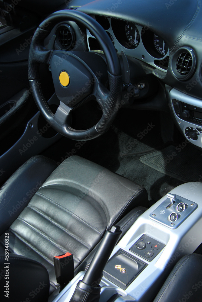 Luxury car interior Luxury car interior