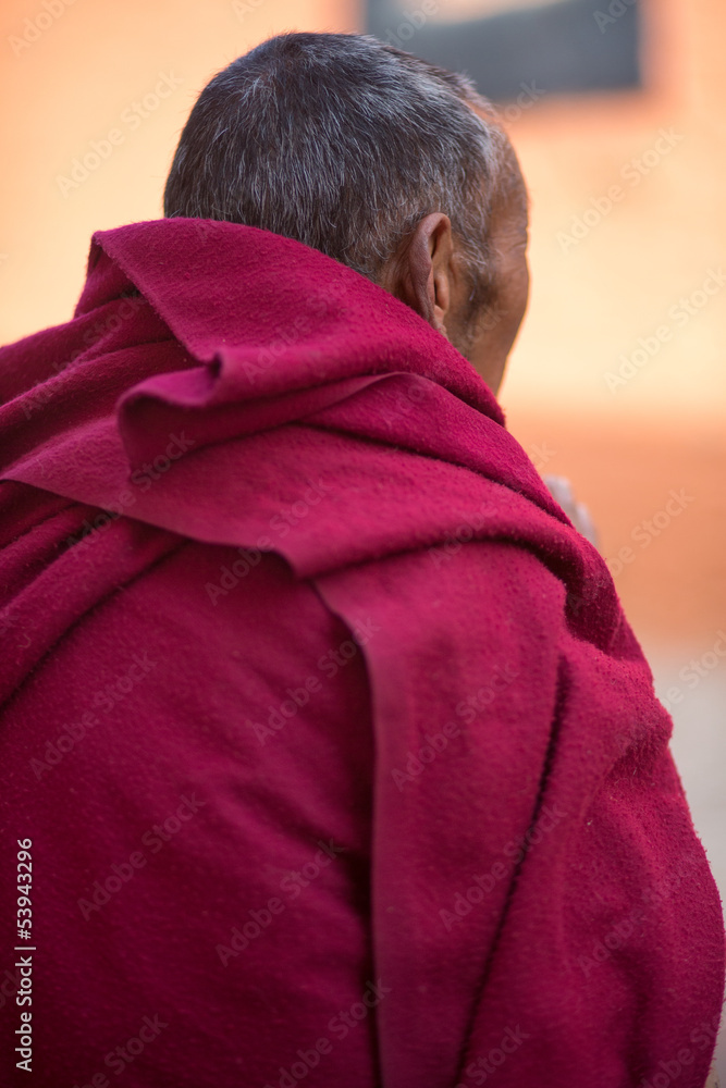 Old Buddhist monk in Tibet