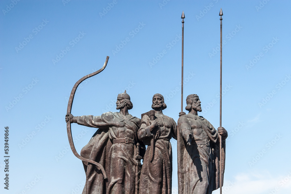 Monument to founders of Kiev