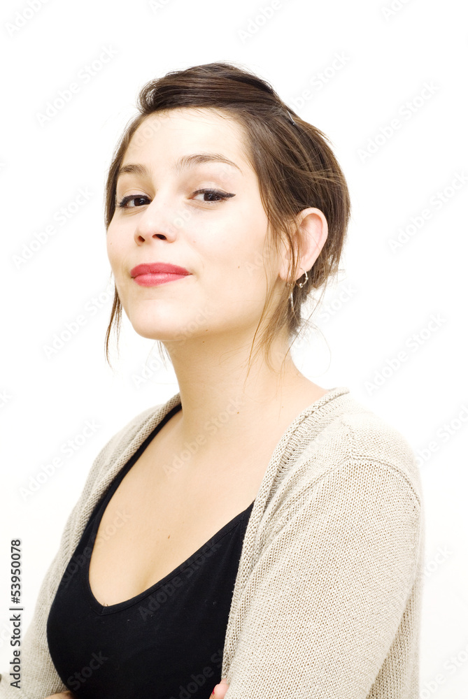 Portrait of a young happy woman Portrait of a young happy woman