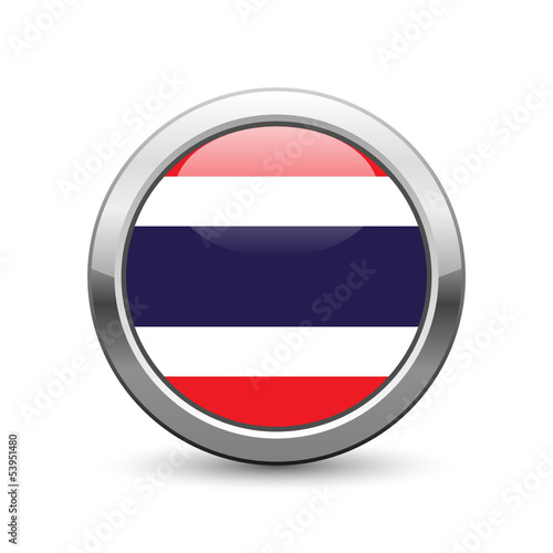 Thailand flag icon web button © reeel
