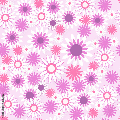 Seamless pattern with beautiful flowers © bulycheva_art