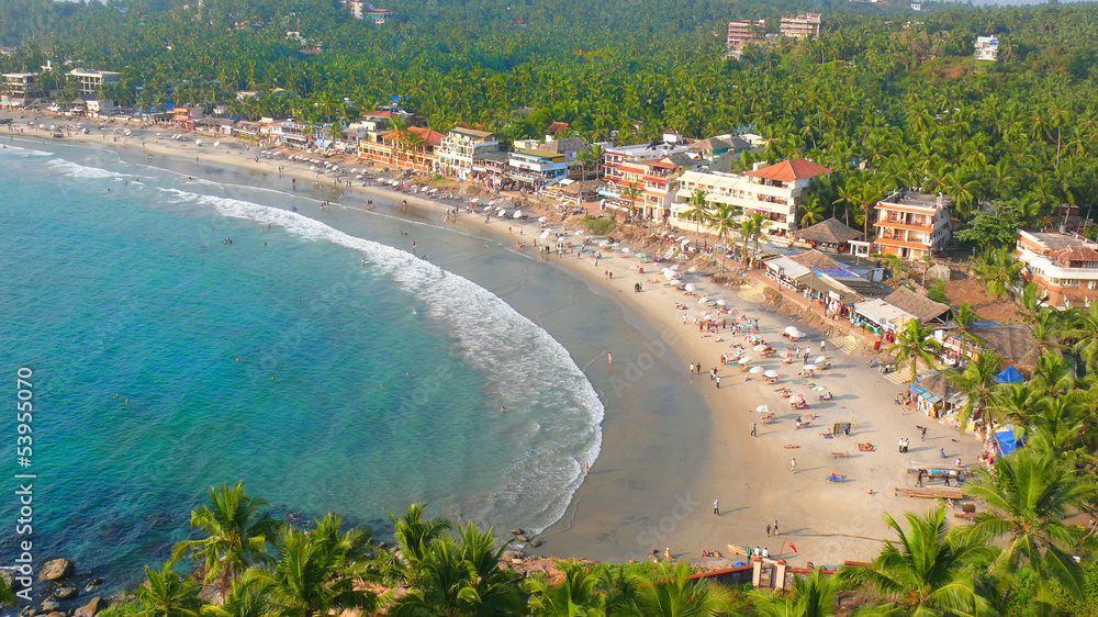 Beach holiday in South India