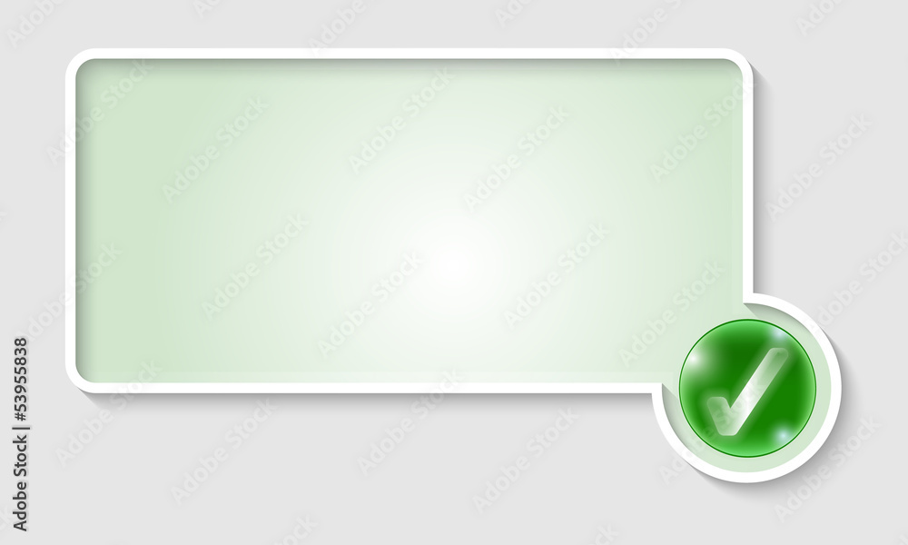 green text frame with check box green text frame with check box