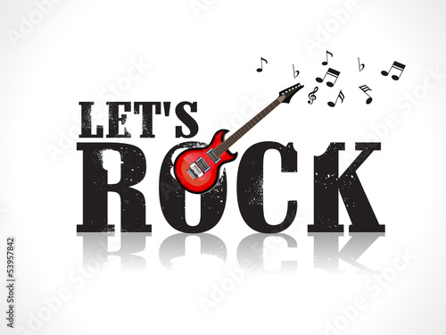 lets rock background with guitar